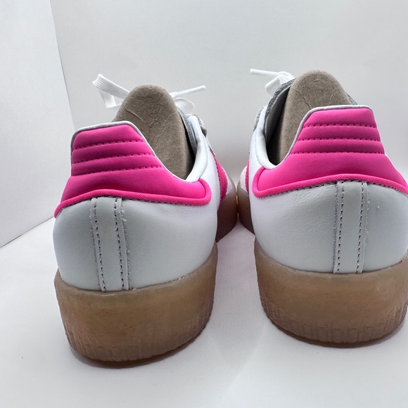 Adidas  Samba Womens Sneakers White Hot Pink Gum Sole - Picture 8 of 16